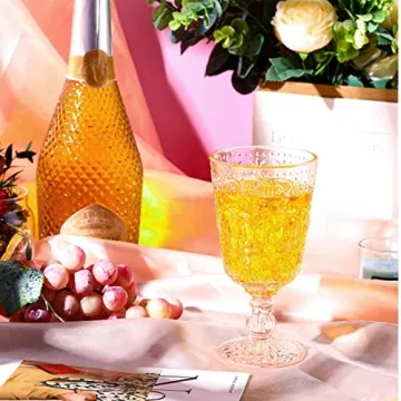 Rtteri Vintage Glass Goblet Stemmed Wine Glasses Set
