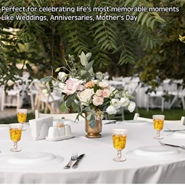 Rtteri Vintage Glass Goblet Stemmed Wine Glasses Set