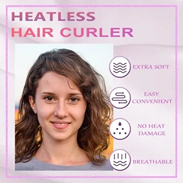 EnriQ Heatless Curling Headband for Soft Curls