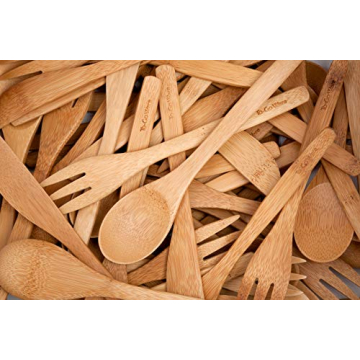Kids Bamboo Reusable Utensils – Eco-Friendly & Dishwasher Safe
