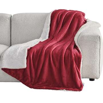 Cozy Bedsure Sherpa Fleece Throw Blanket - 50x60 Inches