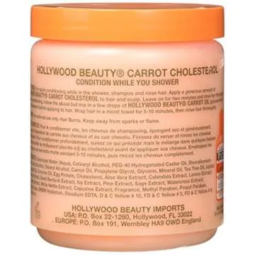 Hollywood Beauty Carrot Cholesterol Deep Conditioning Creme, 20 Ounce