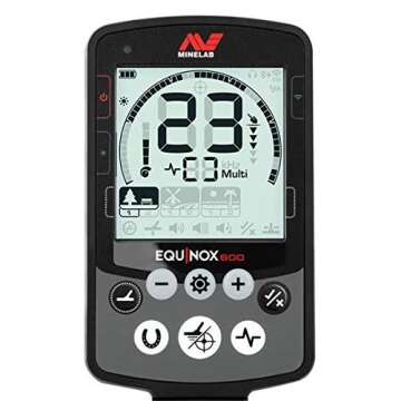 Minelab Equinox 600 Multi-Purpose Metal Detector with EQX 11" Double-D Smart Coil + Equinox Wireless Bluetooth Headphones