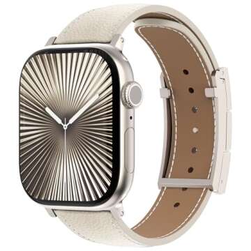 XINGYAS Leather Magnetic Watch Band Compatible with Apple Watch Ultra Band 49mm 46mm 45mm 44mm 42mm ...