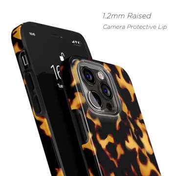 uCOLOR Compatible with iPhone 15 Pro Case [8 ft Drop Tested] Compatible with MagSafe - Protective Luxury Designer Mag Series Cases (Tortoise Shell, iPhone 15 Pro 6.1")