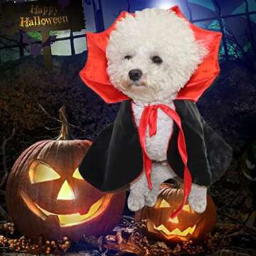 Dog Cape Costume Halloween Pet Cat Clothes Cloak Funny Costume Dog Witch Clothes Halloween Costumes ...