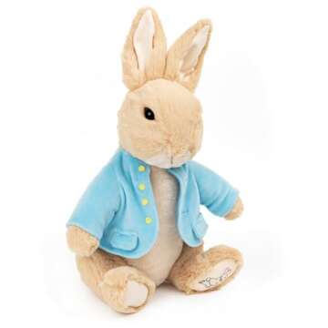 GUND Beatrix Potter Classic Peter Rabbit in Blue Coat Deluxe Soft Plush Stuffed Animal Bunny, Brown,...
