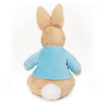 GUND Beatrix Potter Classic Peter Rabbit in Blue Coat Deluxe Soft Plush Stuffed Animal Bunny, Brown, 11”