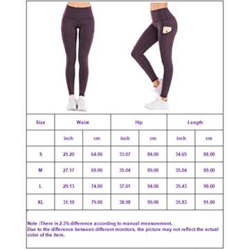 IMIDO Women's Yoga Capri Leggings Athletic Workout Running Sports Active High Waist Yoga Pants with 3 Pockets 4 Way Stretch (M, Black)