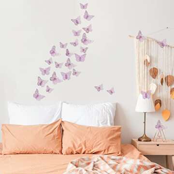 Vibrant Butterfly Wall Stickers Set for Artsy Decor