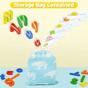 BEESTECH Spelling Matching Letter Games, Educational Learning Toys for Toddlers 2, 3, 4 Years Old, Preschool Learning Toys Activities, Alphabet Montessori Toys for 2,3,4 Year Old Boys, Girls