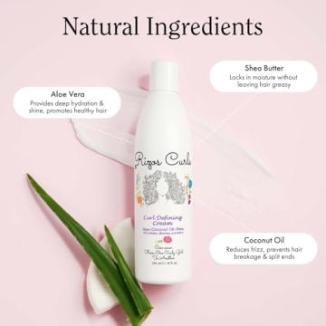 Rizos Curls Cream for Defined Waves Curls Coils 10 oz