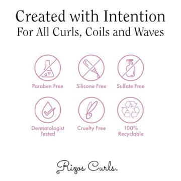 Rizos Curls Cream for Defined Waves Curls Coils 10 oz