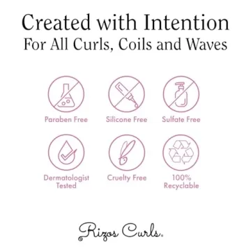 Rizos Curls Cream for Defined Waves Curls Coils 10 oz