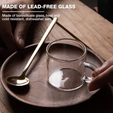 Mfacoy Set of 6 Mini Espresso Cups - Microwave Safe