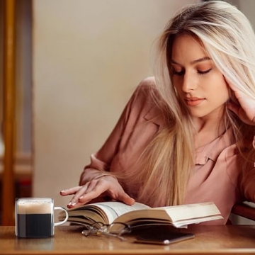 Mfacoy Set of 6 Mini Espresso Cups - Microwave Safe