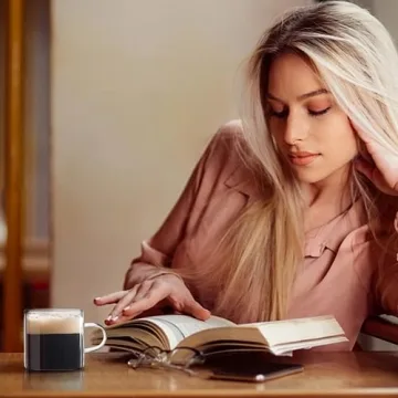 Mfacoy Set of 6 Mini Espresso Cups - Microwave Safe