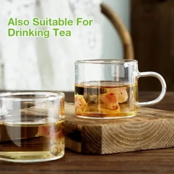 Mfacoy Set of 6 Mini Espresso Cups - Microwave Safe