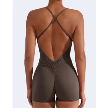YEOREO Backless Tummy Control Jumpsuit for Women