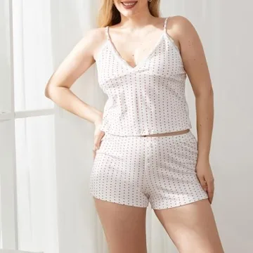 NUFIWI Women Y2K Heart Print Lounge Set for Summer Style