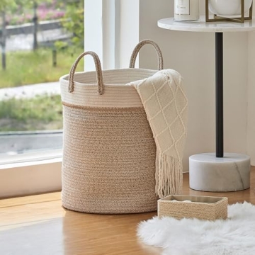 Stylish LA JOLIE MUSE Woven Storage Basket for Every Home