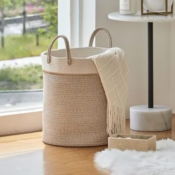 Stylish LA JOLIE MUSE Woven Storage Basket for Every Home