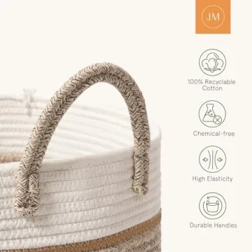 Stylish LA JOLIE MUSE Woven Storage Basket for Every Home