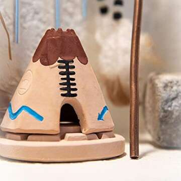 Teepee Incense Burner - Natural Aromatic Wood Exclusive