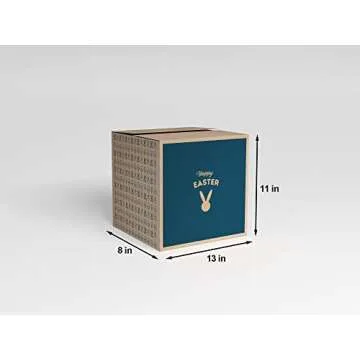 Blue Easter Basket for Kids and Adults Filled with Treats