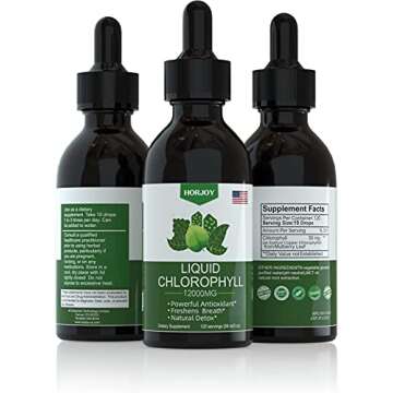 Chlorophyll Liquid Drops - Natural Energy Booster & Detox - Vegan & Non-GMO