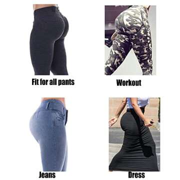 Women Seamless Butt Lifter Body Shaper Tummy Control Lift Girdle Panties Boyshorts Shapewear Underwear Boy Short Briefs (Black, XXL-)