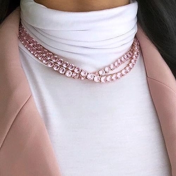 OYOGAA 5MM Colorful Tennis Necklace for Men and Women