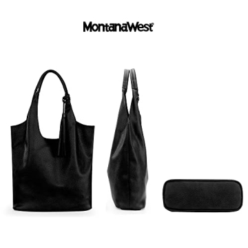 Montana West Large Vegan Leather Hobo Bag for Women