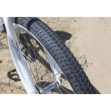 Firmstrong Urban Women's Beach Cruiser Bike, Single Speed Bicycle, 26 Inch Wheels, Aluminum, White