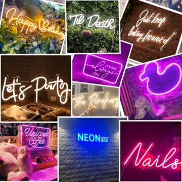 Custom Neon Signs Neon Sign Customizable for Wall Decor Personalized Neon Sign for Wedding Birthday ...