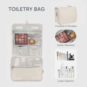 ALL INCLUDED 10 Set Durable Packing Cubes for Suitcases,OlarHike Essentials for Travel, UPGRADED Anti-Tear Stitching, NEW Improved Luggage Packing Organizers for Travel Accessories(Cream)