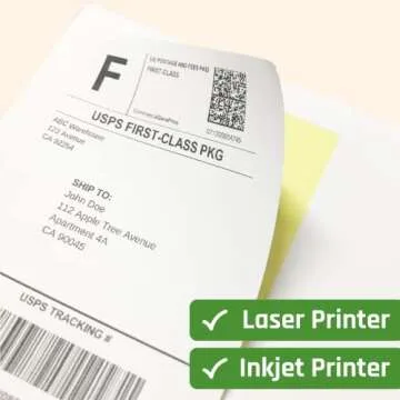 Versatile (4" x 5") White Label Stickers for Crafting