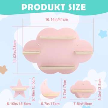 Taladad Toniebox Shelf: Magnetic Floating Storage for Kids