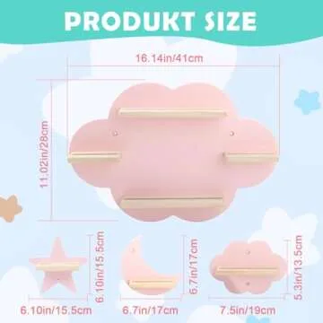 Taladad Toniebox Shelf: Magnetic Floating Storage for Kids