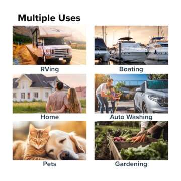 Camco TastePURE 50-Ft Water Hose - RV Drinking Water Hose Contains No Lead, No BPA & No Phthalate - Features Reinforced Design & Crafted of PVC - 1/2” Inside Diameter, Made in the USA (22753)