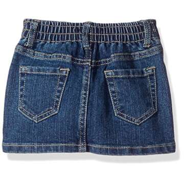 The Children's Place baby girls Toddler Denim Skort Skirt, China Blue, 3T US