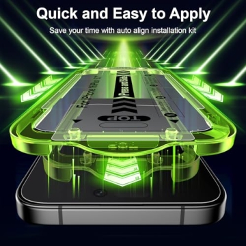 Esanik iPhone 16 Plus Privacy Screen Protector Pack for Ultimate Protection