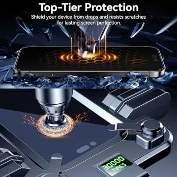 Esanik iPhone 16 Plus Privacy Screen Protector Pack