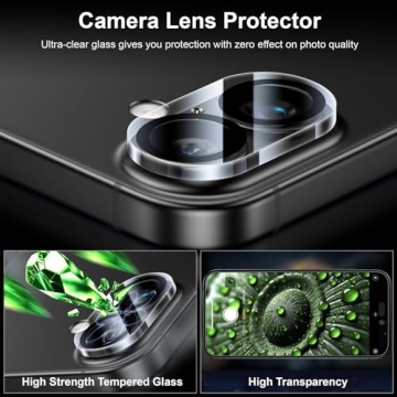 Esanik iPhone 16 Plus Privacy Screen Protector Pack