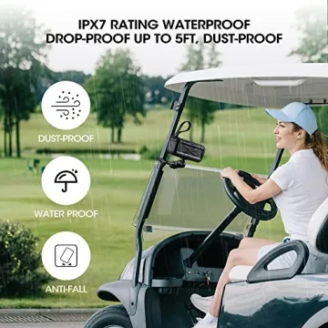 Roykaw Portable Bluetooth Speaker for Golf Carts