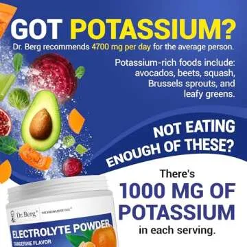 Dr. Berg Zero Sugar Hydration Keto Electrolyte Powder - Enhanced w/ 1000 mg of Potassium & Real Pink Himalayan Salt (NOT Table Salt) - Tangerine Flavor Hydration Drink Mix Supplement - 50 Servings