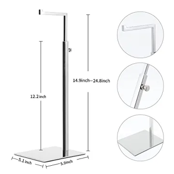 K KAIDIYIN Purse Stand 2 Pack Adjustable Stainless Steel Display
