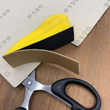 TigerShark Hook and loop Back Sanding Sheets 9 inch by 11 inch Grit 80/120/220 9pcs Pack Paper Gold Line Special Anti Clog Coating