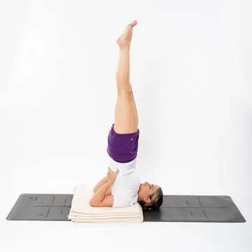 YOGIKUTI Yoga Blanket, 100% Cotton Hand Woven Blanket, Blanket for Restorative Yoga, Pune Iyengar Yoga Blanket, (Purple)