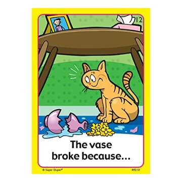 Super Duper Publications | Understanding Inferences Fun Deck | Problem Solving and Reasoning Skills Flash Cards | Educational Learning Materials for Children